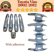 Toyota Vios 2002 2003 2004 2005 2006 2007 to 2012 GEN 1& 2 Door Handle Door Bowl Inner Chrome Cover 