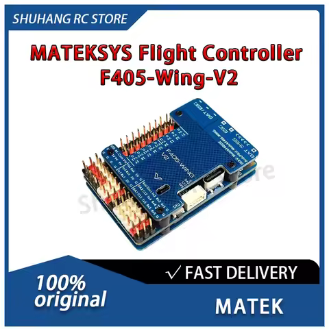 MATEK MATEKSYS Flight Controller F405-Wing-V2 STM32F405RGT6 3~6S LiPo Built- in Baro OSD Blackbox fo