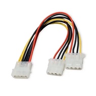 สาย Molex 4 pin to SATA 15 pin / Molex 4 pin to 2x15Pin SATA Power cable สายต่อ HDD ฮาร์ดดิส Harddisk สายไฟต่อพ่วง 4 PIN IDE Power สาย 4 PIN Molex