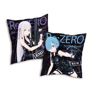 台灣木棉花 Re:Zero抱枕 Re:從零開始的異世界生活 雙面攬枕 cushion 動漫咕𠱸 G款 愛蜜莉雅 Emilia 雷姆 Rem 特務ver 梳化裝飾 睡房裝飾 擺設 官方正版 台灣直送 台
