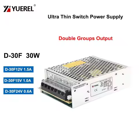 12V/1.5A 15V/1A 24V/0.6A D-30F Dual Group Two-way Output Switch Power Supply Transformer
