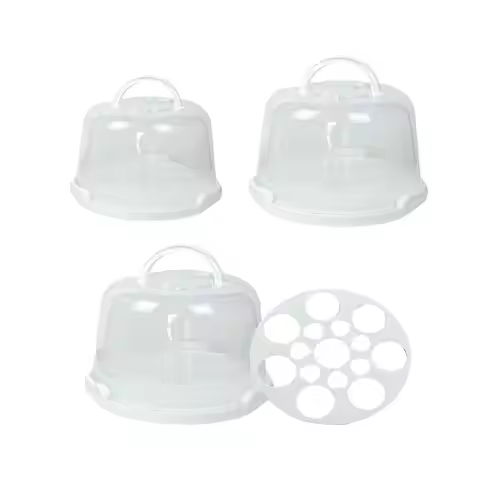 Cake Carrier with Lid and Handle Cake Stand Dustproof Multipurpose Serving Tray