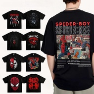 Spider Movie Print 240g Cotton Round Neck Short Sleeve Oversize Unisex S-3XL