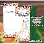 50pcs 4x7inc Custom Wedding / Angpao Envelope (Edit Details Only)