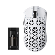 MAMBASNAKE X ATTACK SHARK M5อัลตร้าคาร์บอนไฟเบอร์เมาส์สำหรับเล่นเกมส์ไร้สาย8Khz พร้อม PAW3950MAX