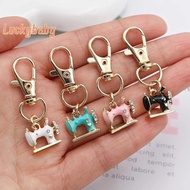 [LuckybabyS] 4pcs Mini Sewing Machine Keychains – A Stitch Of Memory & Meaning, Vintage Miniature En