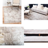 Sofia Collection Elegant Area Rug - Salle Garnier Style (7' 1 X 10' Rectangle, Light Beige And Ivory