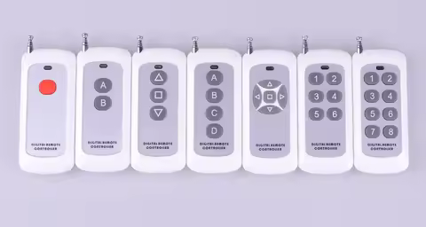 433Mhz Wireless RF Remote Control EV1527 Chip Transmitter 1 2 3 4 5 6 8 Keys Long Range For Smart Ho