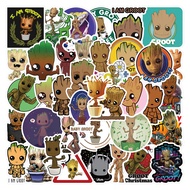50 Pcs Groot Stickers for Water Bottle Waterproof Vinyl Cute Cartoon Movie Toy Stickers Decals for K