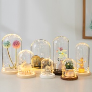 Taoyuan Ready Stock [2912 Times Repurchase] Dry Preserved Flower Glass Cover Display Box diy Hand-Ma