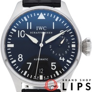 นาฬิกาข้อมือผู้ชาย IWC Big Pilot รุ่น 7 Days IW500901 ตัวเรือนสแตนเลส/สายหนัง สีดำ ขัดเงา สภาพดีเยี่