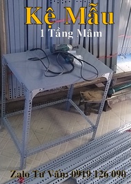 Kệ Thép V lỗ 1 tầng mâm - Mã số V30.15 (D60cm x R30cm x C60cm) - Vừa đủ Ốc-Ke-Đế lót-chân V3. Mâm 60