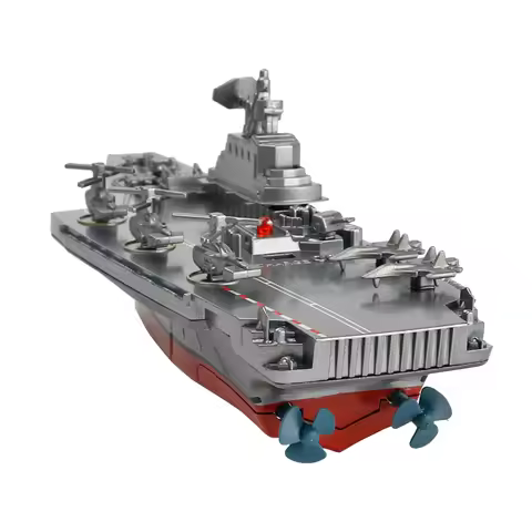 Battleship RC Warship Remote Control Cruiser Speedboat Model Children Aircraft Carrier Toys Holiday