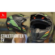 MT HELMET/HELMET MT STREETFIGHTER SV ST-19X B9 MATT GREEN
