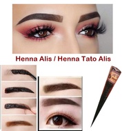 HENNA ALIS TAHAN LAMA SEPERTI SULAM ALIS / HENA ALIS / TATO ALIS/ EYEBROW HALAL 100%
