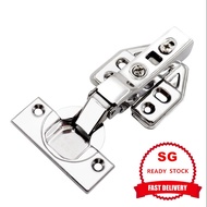 [ SG Stock Local Seller]20Pcs Soft Close cabinet half Overlay hinge Kitchen Cabinet Cupboard Hydraul