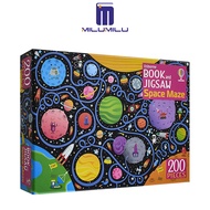 Milumilu หนังสือ Usborne และจิ๊กซอว์พื้นที่เขาวงกตหนังสือนิทานสำหรับปริศนาเด็กพ่อแม่