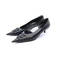 【二手】巴黎世家 (Balenciaga ) BB Logo 尖頭皮鞋 562294 女款真皮高跟鞋