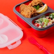 Red Apple Silicone Lunch Box