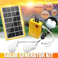 3W Solar Power System With 2 Lights Can Recharge The Cell Phone Solar Panel 3W Line Length 3M Usb Ou