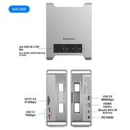 แท่นวาง Blueendless สำหรับ SSD สำหรับ MAC Mini M4/M4 Pro ปี 2024 พร้อมกล่องใส่ M.2 NVMe SSD รองรับ 4
