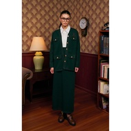 SHE DAZZLE Darla Cardigan Set In Forest Green