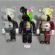 Bearbrick × KAWS Jointly Anatomy ver. 400% 28 cm High Quality Fashion Anime Action Figures / Toy / GK / Collection / Gift