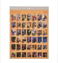 日本迪士尼代購2023掛牆月曆連365日貼紙