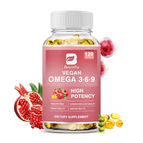 BEWORTHS Omega 3，6，9 Capsules rich in Fatty Acids Support Immune Health, Brain, Skin and Cardiovascu