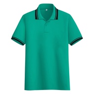 Aston Fashion / Baju Polo Polos Warna Hijau Tosca Banyak Motif Kerah / Polo Satu Warna / Kaos Wangki