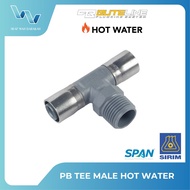 BUTELINE PB TEE MALE FITTING HOT WATER COMPRESS - SIRIM & SPAN CERTIFIED