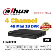 DAHUA 4CH UP TO 8MP DVR DH-XVR5104H-4KL-X 4 Channel Penta-brid 4K Mini 1U Digital Video Recorder