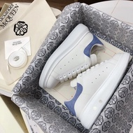 Alexander McQueen White Shoes Heightening Platform Thick-Soled Sneakers McQueen Heightening Shoes Mc