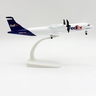 (New arrival) 20cm FedEx ATR aviation intercom Alloy airplane model metal metal model