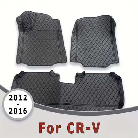 Car Floor Mat Trunk Mat For Honda CR-V CRV 2012 2013 2014 2015 2016 Leather Waterproof Trunk Carpet 