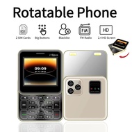 New i19pro Mini Phone 2.4 Inch Dual SIM 2G GSM Rotating Slide Elderly Button Pocket Phone