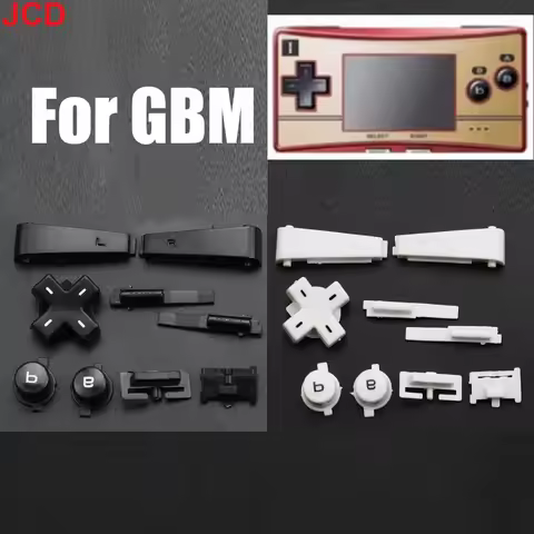 JCD For Gameboy Micro GBM Console Full Set Left Right L R A B D-Pad Buttons Key Replacement For GBM 