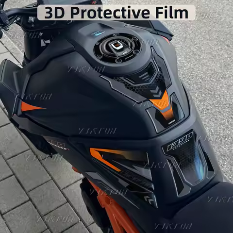 Sticker 3D Resin Tank Pad Motorcycle Fuel Tank Protection Decal For KTM 1390 Super Duke R EVO 2024