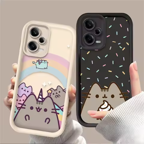 Rainbow Pusheen Cute Cat Case for Xiaomi Redmi 15 13 12 15C 14C 14R 13C 12C 10C 4G 5G A5 A4 A3 Turbo