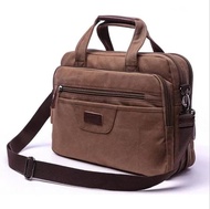 Tas jinjing laptop Tas kanvas pria Tas selempang kanvas Tas kanvas import Tas kerja Tas resmi Tas ka