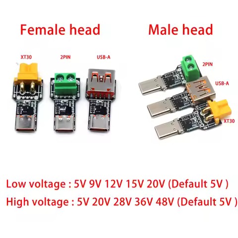 PD3.1 PD3.0 140W USB TYPE-C PD Decoy Voltage Triggers Adapter 5V 9V 12V 15V 20V 28V Fast charging Po