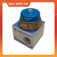 Rust removal bowl 4''/100mm C-MART E0008-3 – Thick bristles, high quality steel, high durability