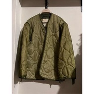 公發 M65 liner jacket 內裏 尺寸m號 縫紉外套 葫蘆形 軍綠 美國製 美軍 軍品 古著