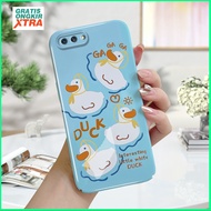 Feilin Acrylic Hard case Compatible For OPPO A3S A5 2020 A5S A7 A9 2020 A12 A12S A12E aesthetics Mobile Phone casing Cartoon Pattern Call Duck Accessories hp casing Mobile cassing full cover