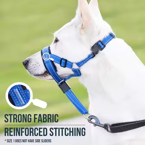 New Nylon Portable Dog Muzzle Rope Dog Cage Head Anti Bite Pet Large Dog Mask Pet Factory Wholesale 