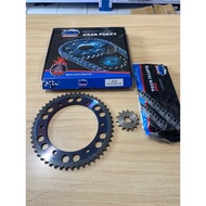 CRUN Gear Set RACING WR 155 B3M / Gear Package WR155 R 14T-51T / 428-132L / Original