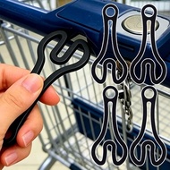16-4Pcs 3D Printing Shopping Trolley Token - Supermarket Token Pendant - Universal, Reusable - Porta