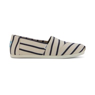 TOMS รองเท้าลำลองผู้หญิง รุ่น Alpargata Natural Navy Riviera Stripe (CG) รองเท้าลิขสิทธิ์แท้