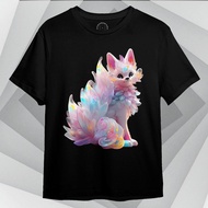 3DimensionWear - Original Premium Distro T-Shirt 3D Prismatic fox - DT0287