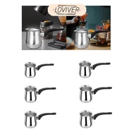 [LOVIVER] Coffee Pot Heat Resistant Modern Coffee Maker Milk Warmer for Milk Tea Hot Chocolate Delic